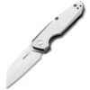 Boker Plus 01BO083 Petit Linerlock, 2.8" D2 Plain Blade, Stainless Steel Handle