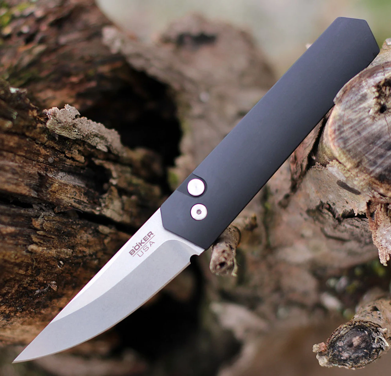 Boker Plus USA Kwaiken Compact Automatic Blk Alum (3.3" 154CM SW) 01BO254 1 Boker Plus USA Kwaiken Compact Automatic Blk Alum (3.3" 154CM SW) 01BO254