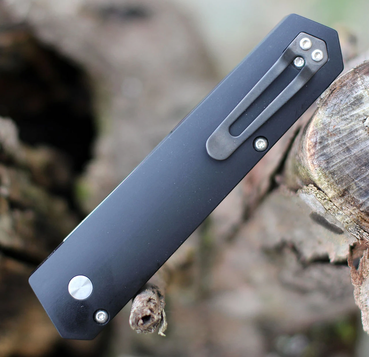 Boker Plus USA Kwaiken Compact Automatic Blk Alum (3.3" 154CM SW) 01BO254 3 Boker Plus USA Kwaiken Compact Automatic Blk Alum (3.3" 154CM SW) 01BO254 - Image 3