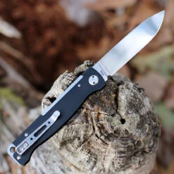 Boker Plus Atlas Black Slip Joint - Blk Stainless (2.6" 12C27 Satin) 01BO851 -OTF Knives Shop 01BO851.1 45422.1645570643