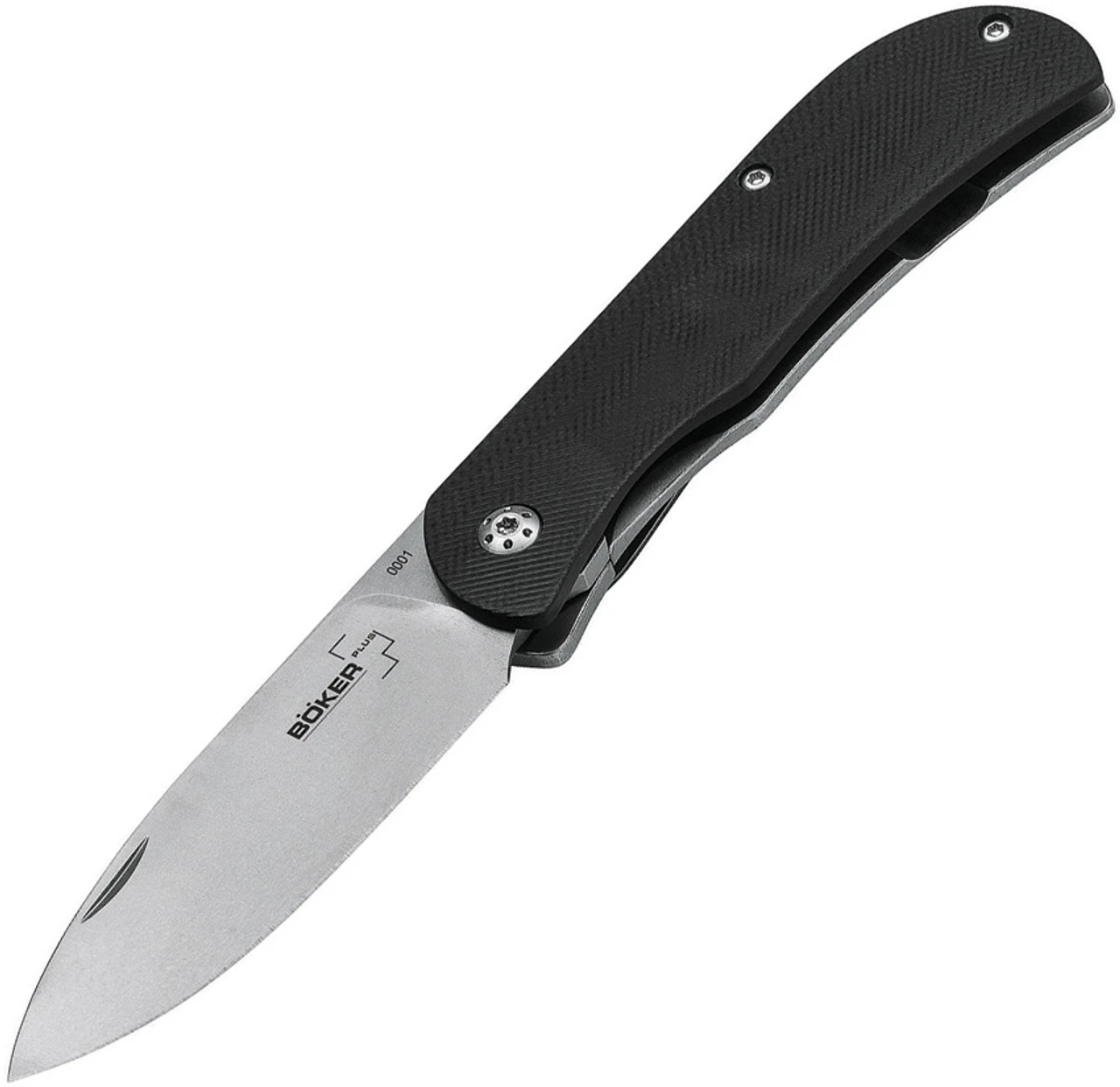 Boker Plus 01BO138 Exskelibur II, 2.8" D2 Stonewash Plain Blade, Black G-10 Handle 1 Boker Plus 01BO138 Exskelibur II, 2.8" D2 Stonewash Plain Blade, Black G-10 Handle