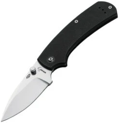 Boker Plus 01BO533 XS Drop, 3.1" 440C Plain Drop Point Blade, Black G-10 Handle