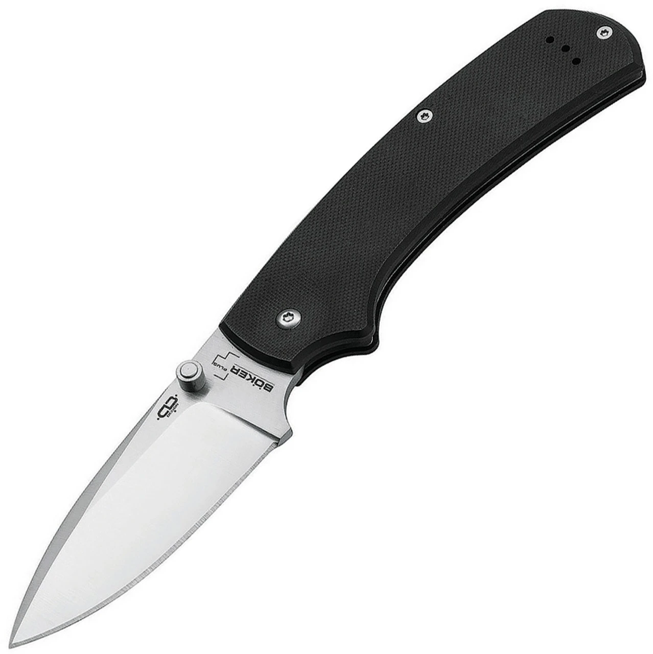 Boker Plus 01BO544 XL Drop, 3.5" 440C Plain Drop Point Blade, Black G-10 Handle 1 Boker Plus 01BO544 XL Drop, 3.5" 440C Plain Drop Point Blade, Black G-10 Handle