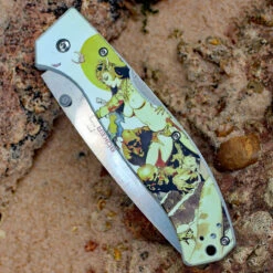 Boker Plus 01BO652 Titan Frazetta, 3.7" 440C Plain Drop Point Blade, Aluminum Handle -OTF Knives Shop 01bo652 1 62065.1566586191