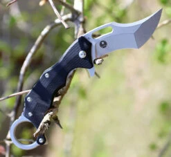 Boker Plus 01BO755 Wildcat XL, 3.4" D2 Karambit Plain Blade, Black G-10 Handle -OTF Knives Shop 01bo755 1 12182.1566586227