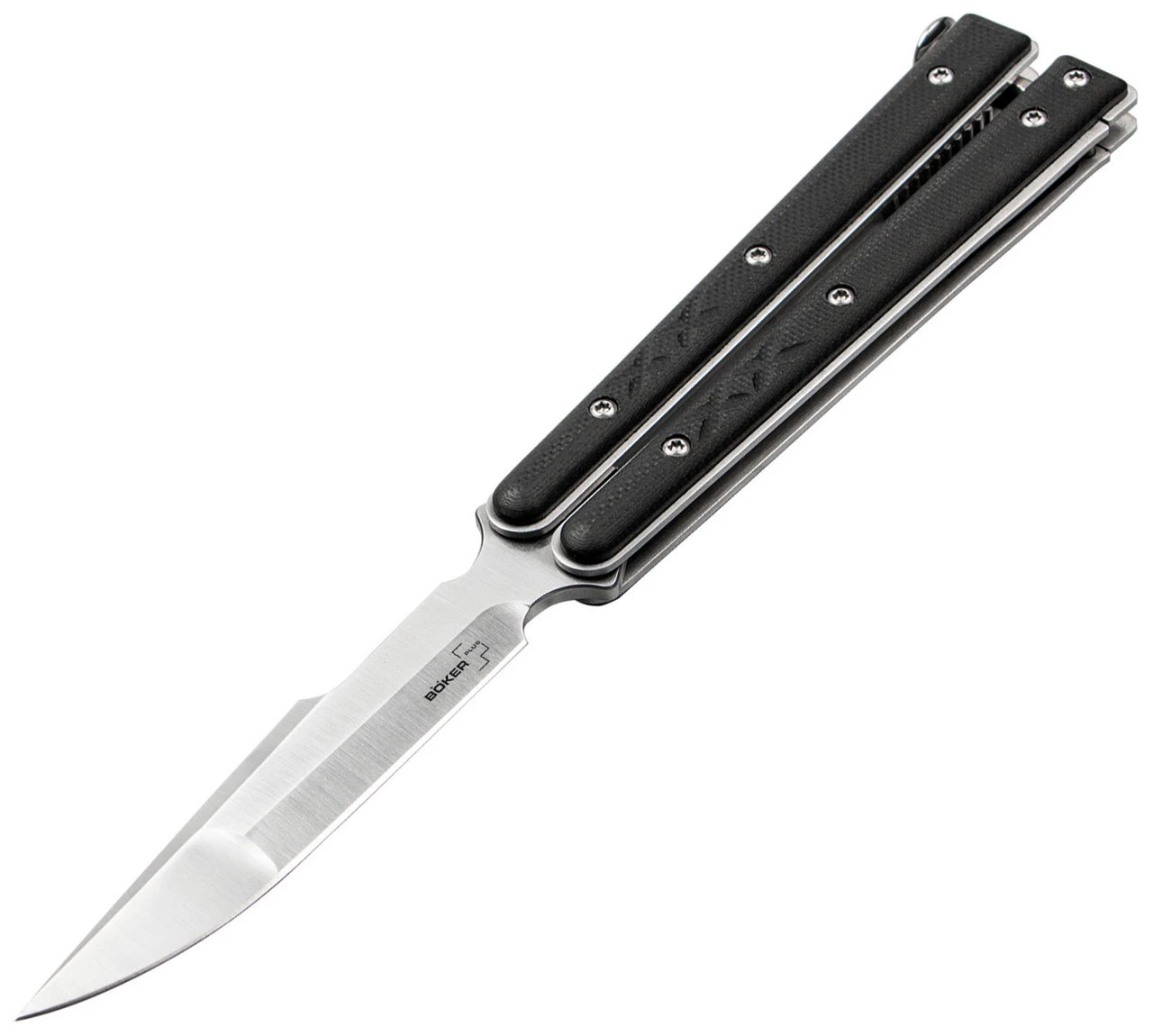 Boker Plus Balisong Tactical Small CPM-D2 Butterfly Knife 06EX227 1 Boker Plus Balisong Tactical Small CPM-D2 Butterfly Knife 06EX227