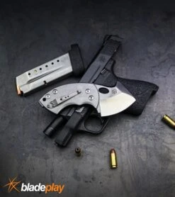 Boker War Toad Black G-10 Friction Folder Knife - Satin Plain -OTF Knives Shop 8 large