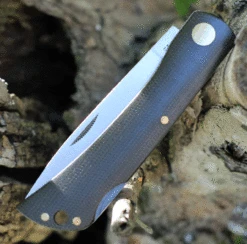 Boker Solingen Rangebuster 111914, 3.03" Bohler N690 Steel Satin Plain Blade, Green Linen Micarta Handles -OTF Knives Shop BO111914.2 93865.1625856245