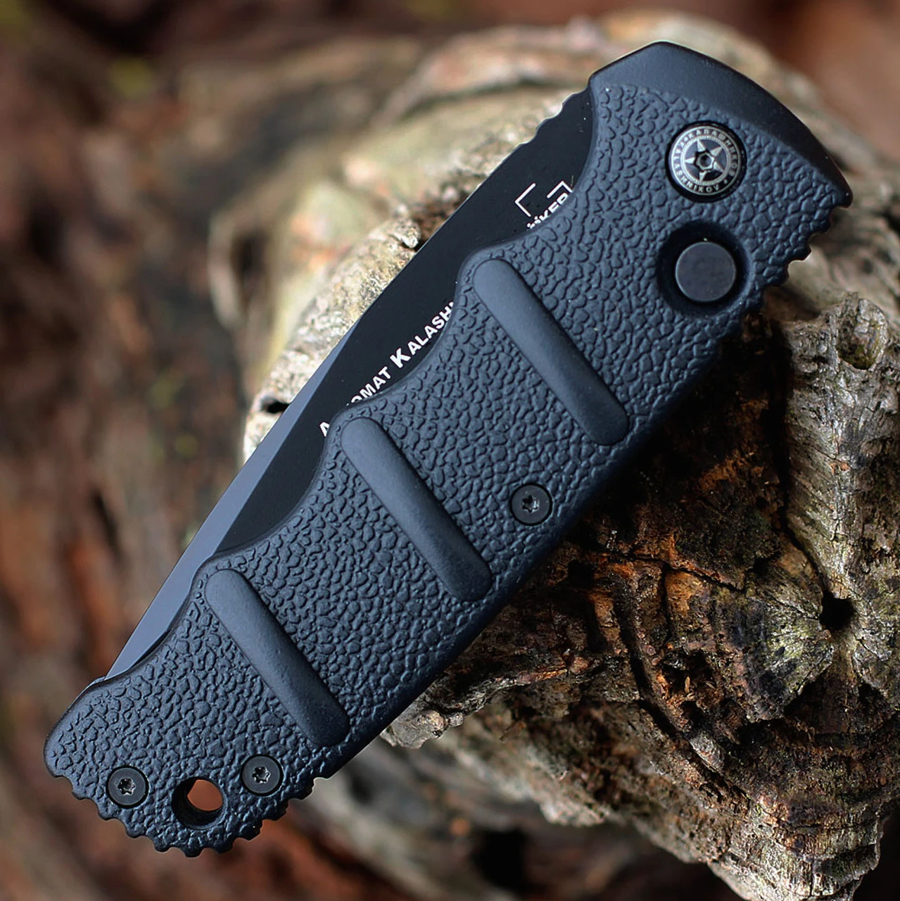 Boker Plus Kalashnikov 74 Automatic - Blk Alum. (3.25" D2 Blk Tanto) 01KALS101N 3 Boker Plus Kalashnikov 74 Automatic - Blk Alum. (3.25" D2 Blk Tanto) 01KALS101N - Image 3