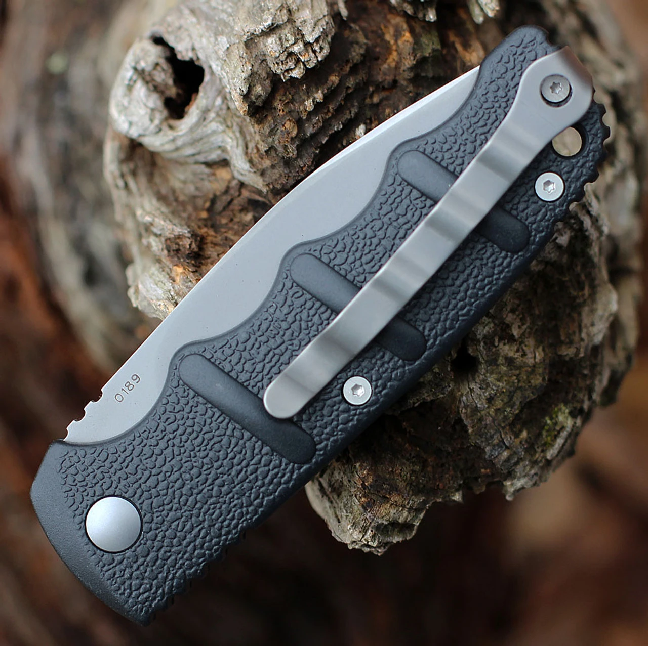 Boker Plus Kalashnikov 74 Automatic - Blk Alum. (3.25" D2 SL) 01KALS93N 4 Boker Plus Kalashnikov 74 Automatic - Blk Alum. (3.25" D2 SL) 01KALS93N - Image 4