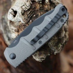 Boker Plus Kalashnikov 74 Automatic - Gray Alum. (3.25" D2 Blk) 01KALS94N -OTF Knives Shop BOKAKALS94N.2 77841.1646845139