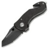 Boker Magnum Compact Rescue 01MB456, 1.88" 440A Part Serrated Blade, Aluminum Handle