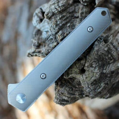 Boker Plus Mini Kwaiken Flipper Gray Ti (3" D2 Satin) 01BO267 -OTF Knives Shop BOP01BO267.2 09617.1646679137