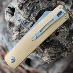 Boker Plus Tenshi - Brass (2.7" VG-10 Satin) 01BO328 -OTF Knives Shop BOP01BO328.2 20392.1646212103