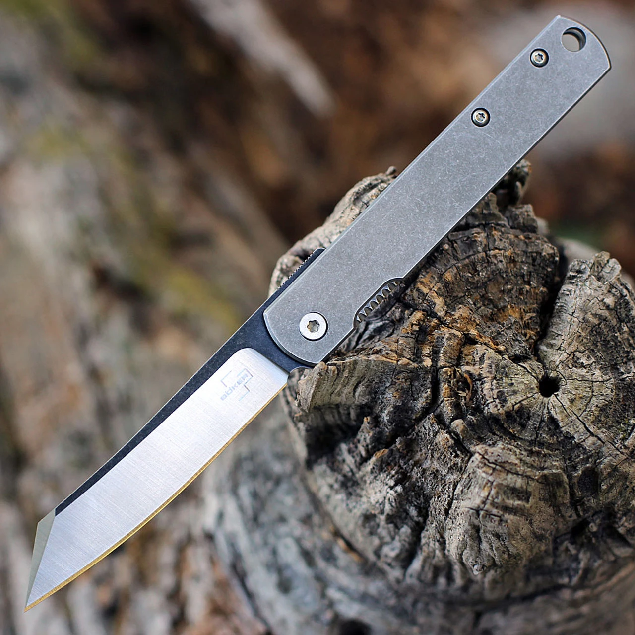 Boker Plus Zenshin - Stainless Steel (3" 440C Two-Tone) 01BO368 1 Boker Plus Zenshin - Stainless Steel (3" 440C Two-Tone) 01BO368