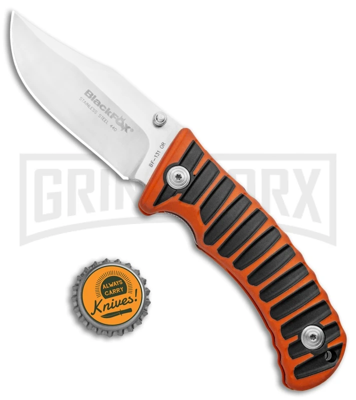 Boker BF-131 Fox Orange/Black Liner Lock Knife - Satin Plain 5 Boker BF-131 Fox Orange/Black Liner Lock Knife - Satin Plain - Image 5