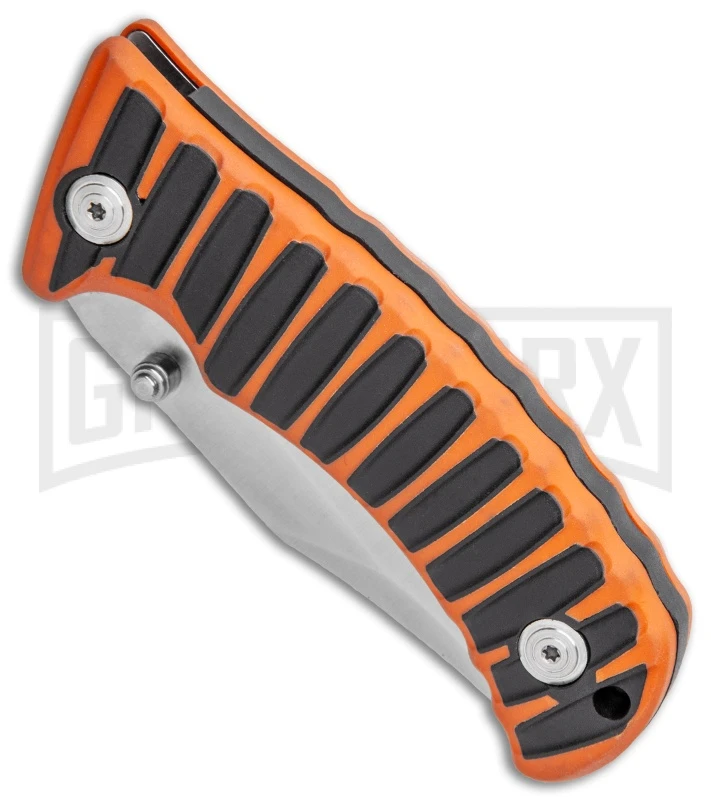 Boker BF-131 Fox Orange/Black Liner Lock Knife - Satin Plain 2 Boker BF-131 Fox Orange/Black Liner Lock Knife - Satin Plain - Image 2