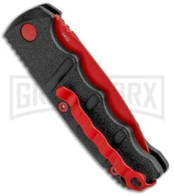 Boker Mini Kalashnikov Black Automatic Knife - Red Plain -OTF Knives Shop Boker Black Widow Mini Kalashnikov Auto Dagger Red 01KALS57NSOI BHQ 96966 jr side large