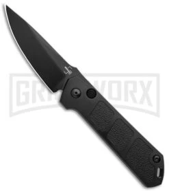 Boker Kihon Black Automatic Knife - Black Plain