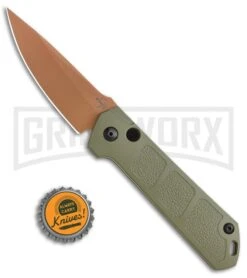 Boker Kihon OD Green Automatic Knife - Copper Plain 7 Boker Kihon OD Green Automatic Knife - Copper Plain -OTF Knives Shop Boker Burnley Kihon Desert Warrior DP Auto Copper D2 01BO955NSOI BHQ 101391 jr bottlecap large