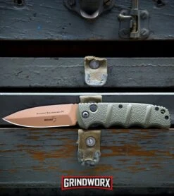 Boker Kalashnikov Desert Warrior Dagger Automatic Knife - Copper Plain -OTF Knives Shop Boker Desert Warrior Kalashnikov Dagger Automatic Knife OD Green Copper BHQ30436 kp tool box 2 web large