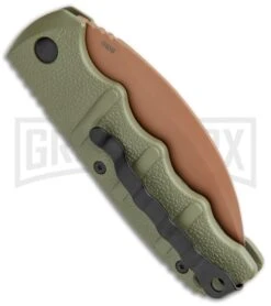 Boker Kalashnikov Desert Warrior Hawkbill Automatic Knife - Copper Plain -OTF Knives Shop Boker Desert Warrior Kalashnikov Hawkbill Auto OD Green Copper 01KALS69NSOI BHQ 103273 jr side large