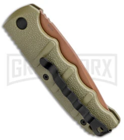 Boker Kalashnikov Desert Warrior Tanto Automatic Knife - Copper Plain 6 Boker Kalashnikov Desert Warrior Tanto Automatic Knife - Copper Plain -OTF Knives Shop Boker Desert Warrior Kalashnikov Tanto Auto OD Green D2 Copper BHQ 96967 jr side large