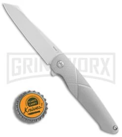 Boker Plus Gent-X Orange Peel Titanium Frame Lock Knife - Mirror Plain -OTF Knives Shop Boker Gent X Ti Satin BHQ 86576 er bottlecap large