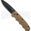 Boker Kalashnikov Coyote Brown Automatic Knife - Drop Point Black Plain