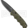 Boker Kalashnikov OD Green Automatic Knife - Drop Point Smokewash Plain