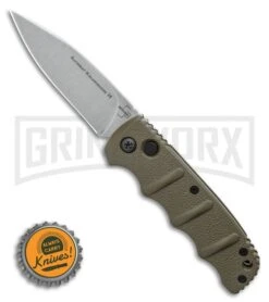 Boker Kalashnikov OD Green Automatic Knife - SW Plain -OTF Knives Shop Boker Kalashnikov Automatic Knife OD Green 3.25 XHP Satin BHQ 92085 LS Bottlecap large