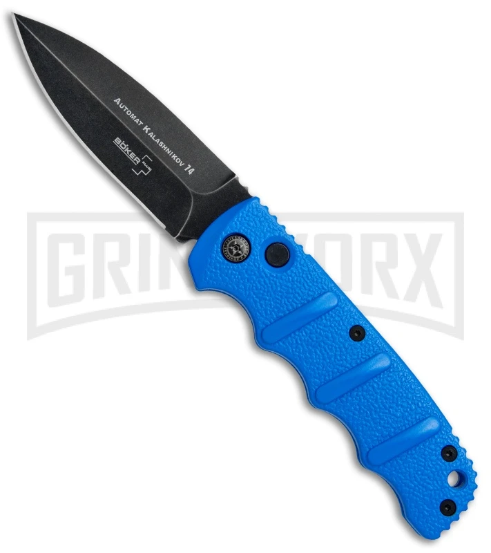 Boker Kalashnikov Blue Automatic Knife - Dagger Smokewash Plain 1 Boker Kalashnikov Blue Automatic Knife - Dagger Smokewash Plain