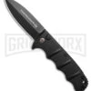 Boker Kalashnikov Black Aluminum Button Lock Flipper - Black Plain