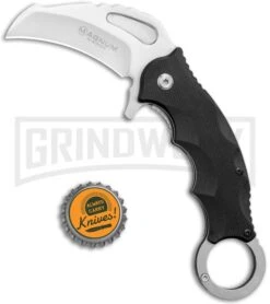 Boker Magnum Alpha Kilo Black Liner Lock Knife - Satin Plain -OTF Knives Shop Boker Magnum Alpha Kilo LL Assisted Knife G 10 Satin 01RY115 BHQ 120667 jr bottlecap large