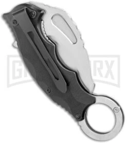 Boker Magnum Alpha Kilo Black Liner Lock Knife - Satin Plain -OTF Knives Shop Boker Magnum Alpha Kilo LL Assisted Knife G 10 Satin 01RY115 BHQ 120667 jr side large