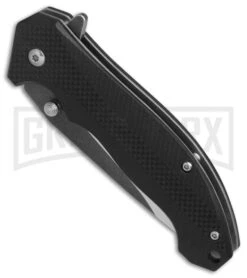 Boker Magnum Black & Satin G-10 Folding Knife - Two Tone -OTF Knives Shop Boker Magnum Black Satin BHQ 80848 er spine large