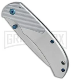 Boker Magnum Blue Dot Stainless Folding Knife - Satin Plain -OTF Knives Shop Boker Magnum Blue Dot BHQ 80862 er spine large