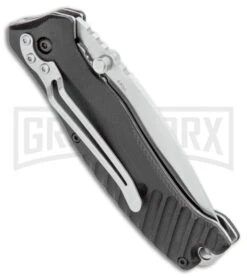 Boker Magnum Buddy Black G-10 Liner Lock Knife - Satin Plain -OTF Knives Shop Boker Magnum Buddy Manual Knife Black G 10 BHQ 94419 ns side large