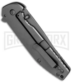 Boker Magnum Carbon Frame Folding Knife - Gray Plain -OTF Knives Shop Boker Magnum Carbon FL CF Gray 01RY701 BHQ 80892 jr side large