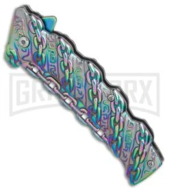 Boker Magnum Chained Rainbow Spring Assisted Knife - Spectrum Plain 6 Boker Magnum Chained Rainbow Spring Assisted Knife - Spectrum Plain -OTF Knives Shop Boker Magnum Chained Rainbow BHQ 80865 er spine large