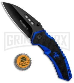 Boker Magnum Cobalt Strike Spring Assisted Knife - Black Plain -OTF Knives Shop Boker Magnum Cobalt Strike SA Black 01RY886 BHQ 30271 jr bottlecap large