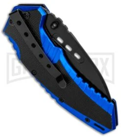 Boker Magnum Cobalt Strike Spring Assisted Knife - Black Plain -OTF Knives Shop Boker Magnum Cobalt Strike SA Black 01RY886 BHQ 30271 jr side large