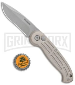Boker Magnum Speedmaster Champagne Automatic Knife - Bead Blast Plain -OTF Knives Shop Boker Magnum DP Auto Champagne BB 01BO007 BHQ 0099 jr bottlecap large