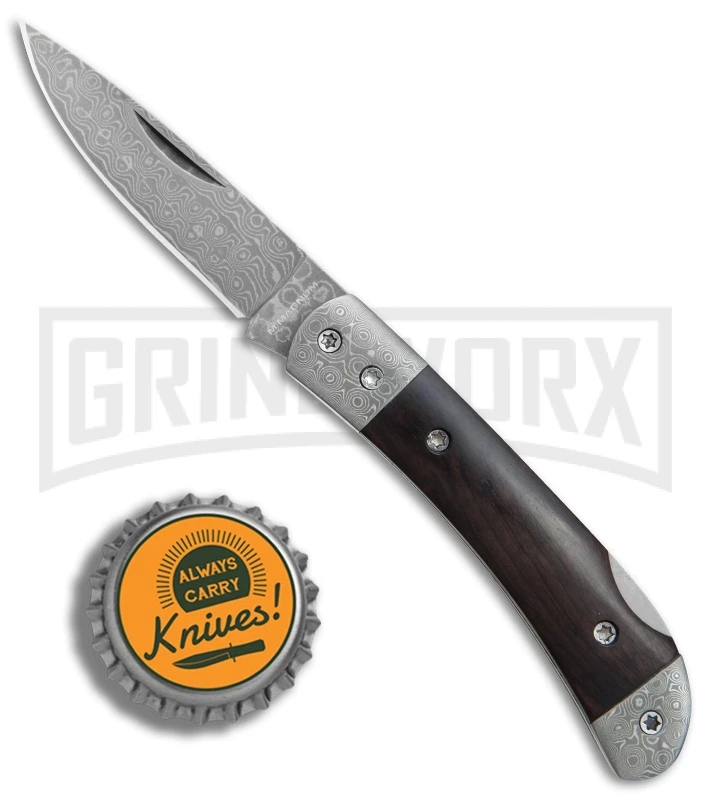 Boker Magnum Damascus Countess Ebony Folding Knife - Damascus Plain 4 Boker Magnum Damascus Countess Ebony Folding Knife - Damascus Plain - Image 4