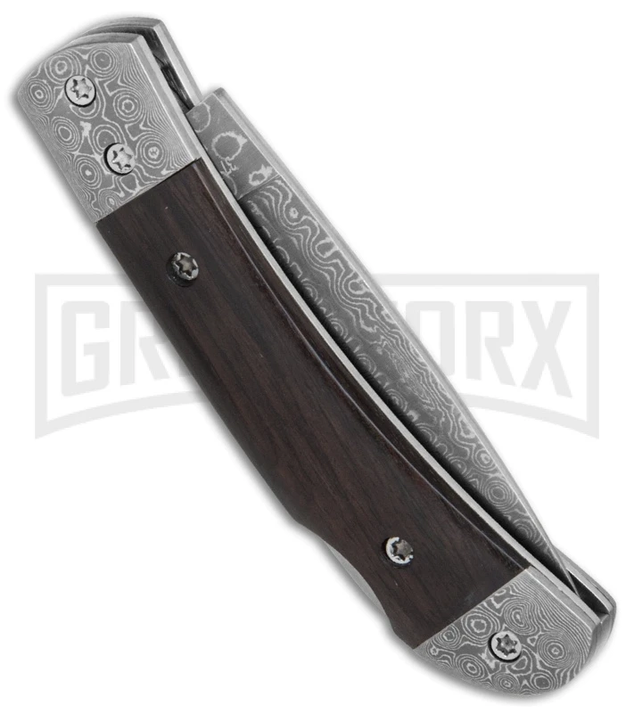 Boker Magnum Damascus Countess Ebony Folding Knife - Damascus Plain 2 Boker Magnum Damascus Countess Ebony Folding Knife - Damascus Plain - Image 2