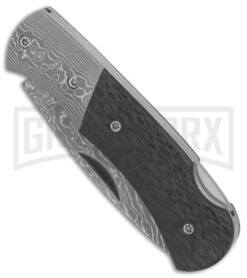 Boker Magnum DC Carbon Fiber Folding Knife - Damascus Plain -OTF Knives Shop Boker Magnum Damascus DC BHQ 80863 er spine large