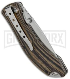 Boker Magnum Dark Earth Brown G-10 Folding Knife - Satin Plain -OTF Knives Shop Boker Magnum Dark Earth LL Brown G 10 01SC656 BHQ 34125 jr side large