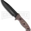 Boker Magnum Desert Warrior Fixed Blade Knife - Black Plain