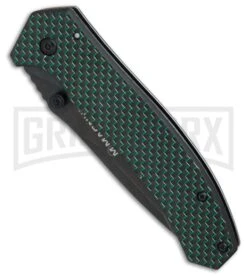 Boker Magnum Green Strike LSCF/G-10 Folding Knife - Black SW -OTF Knives Shop Boker Magnum Green Strike BHQ 80833 er spine large