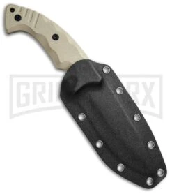 Boker Magnum Joint Adventure Tan G-10 Fixed Blade Knife - Two Tone Plain -OTF Knives Shop Boker Magnum Joint Adventure Tan TT 02SC102 BHQ 49553 jr sheath large